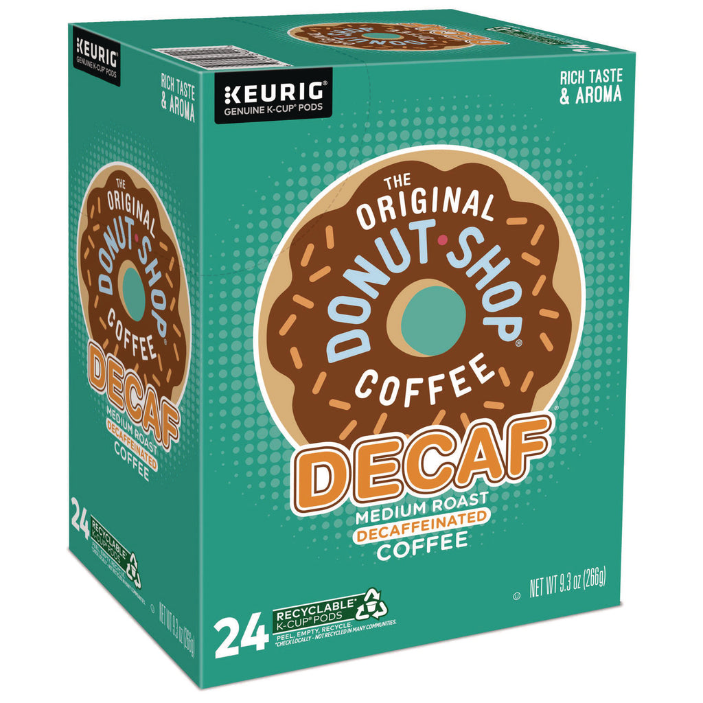 Donut Shop Decaf Coffee K-Cups, 24/Box