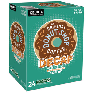 Donut Shop Decaf Coffee K-Cups, 24/Box