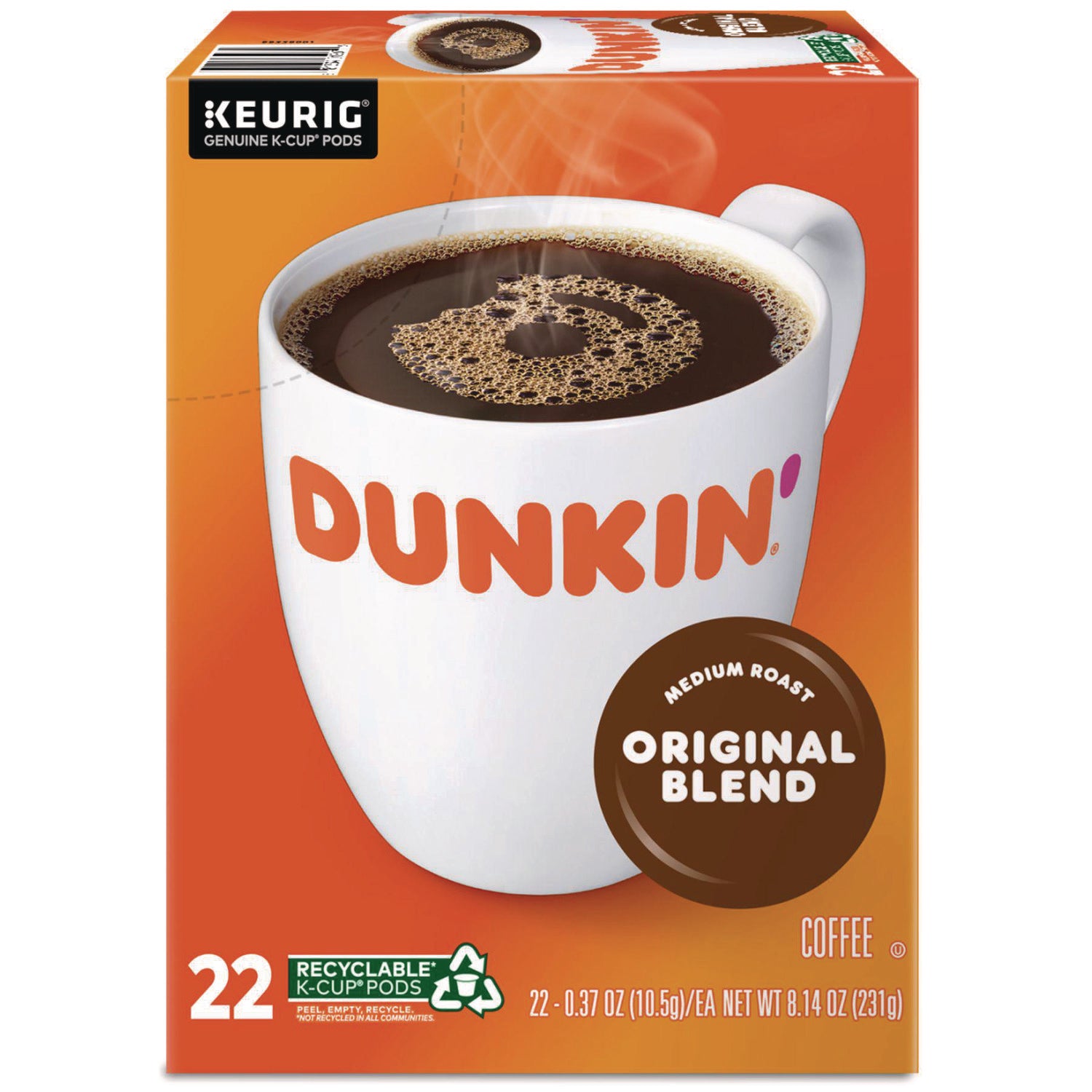 K-Cup Pods, Original Blend, 22/Box