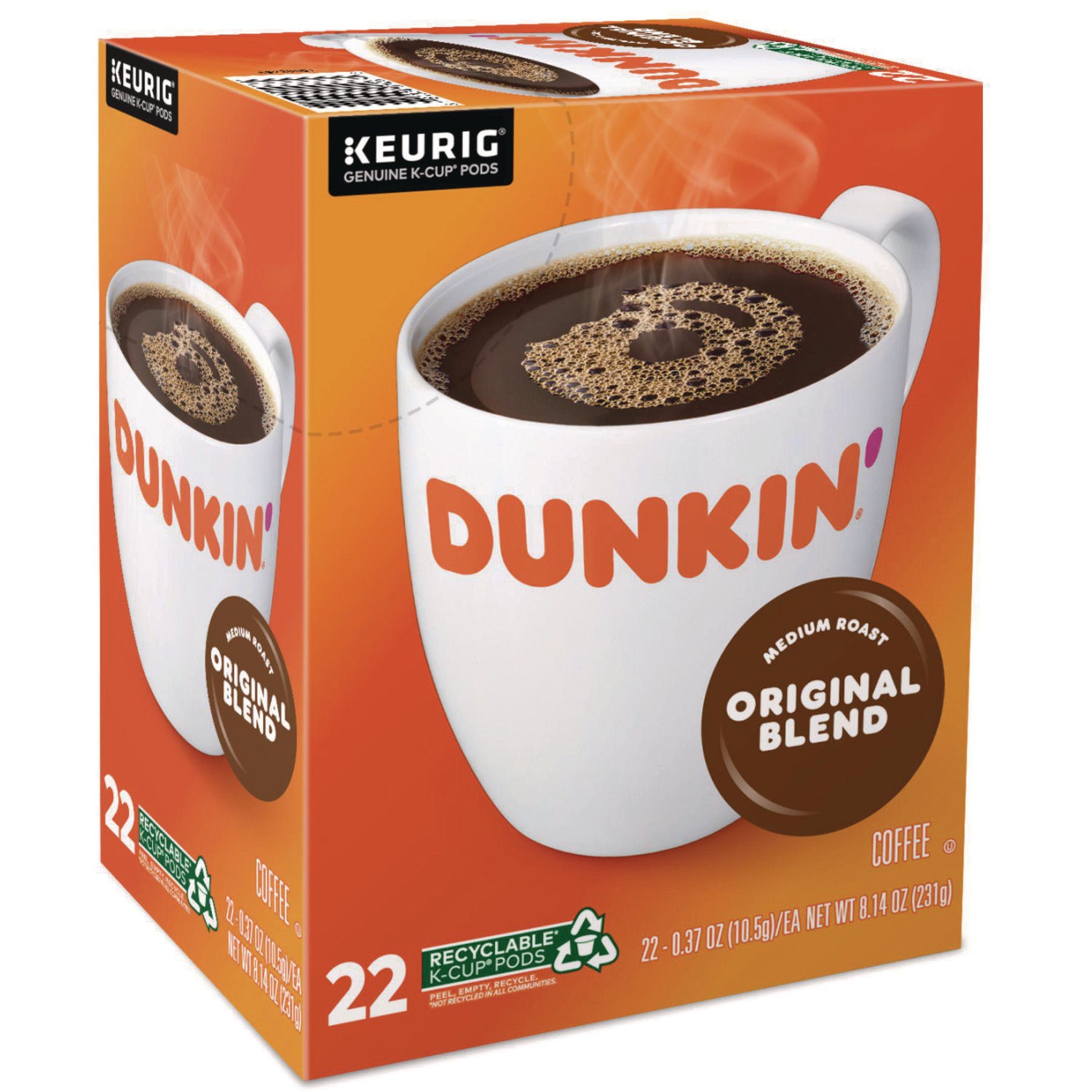 K-Cup Pods, Original Blend, 22/Box