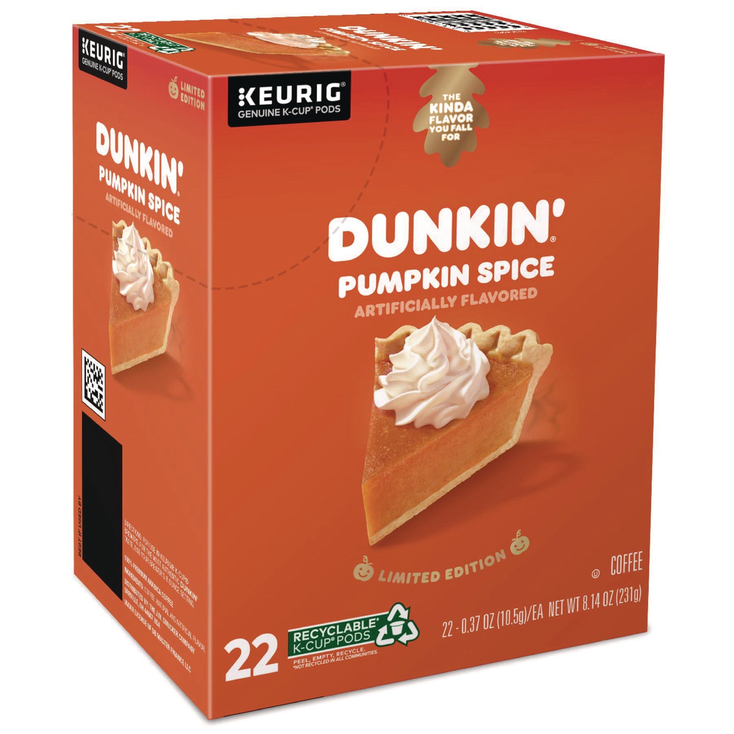 K-Cup Pods, Pumpkin Spice, 22/Box