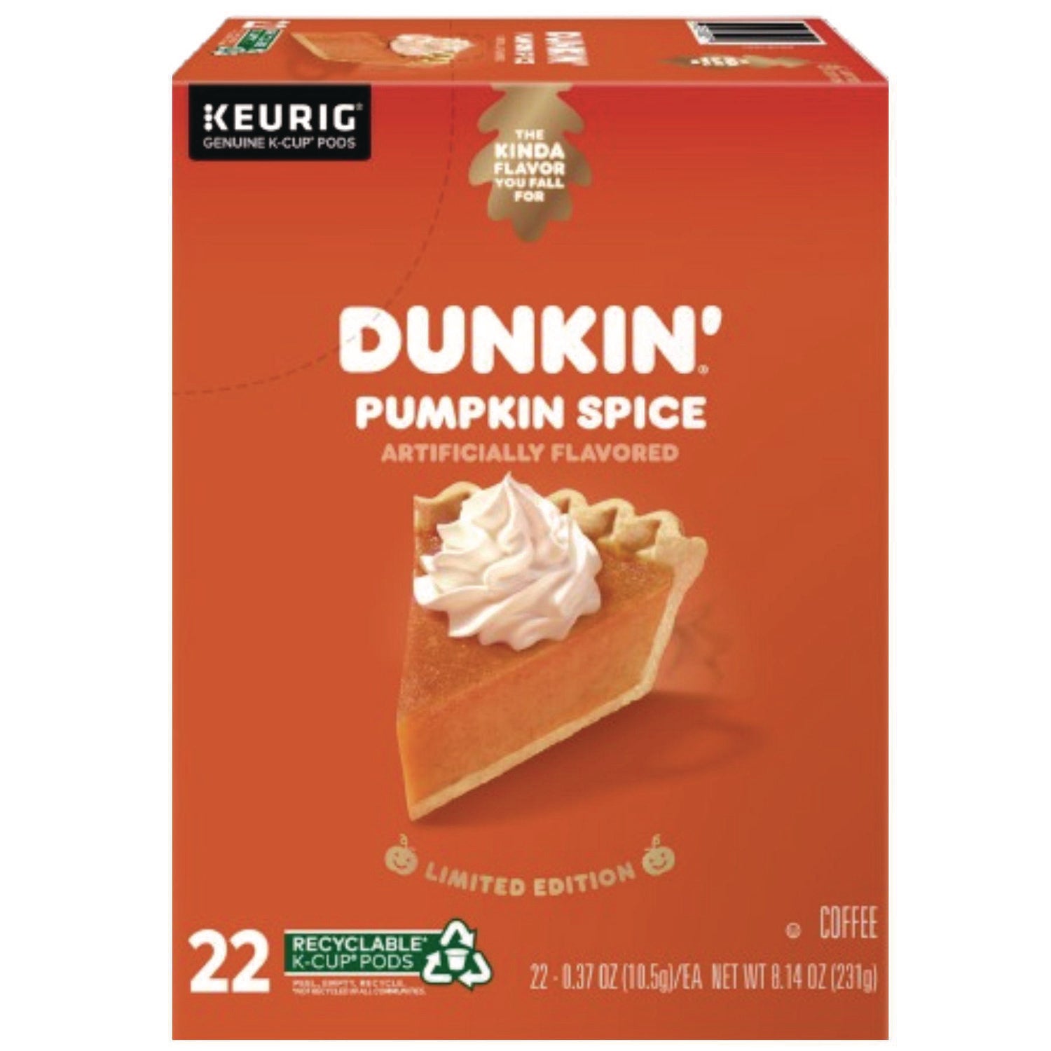 K-Cup Pods, Pumpkin Spice, 22/Box
