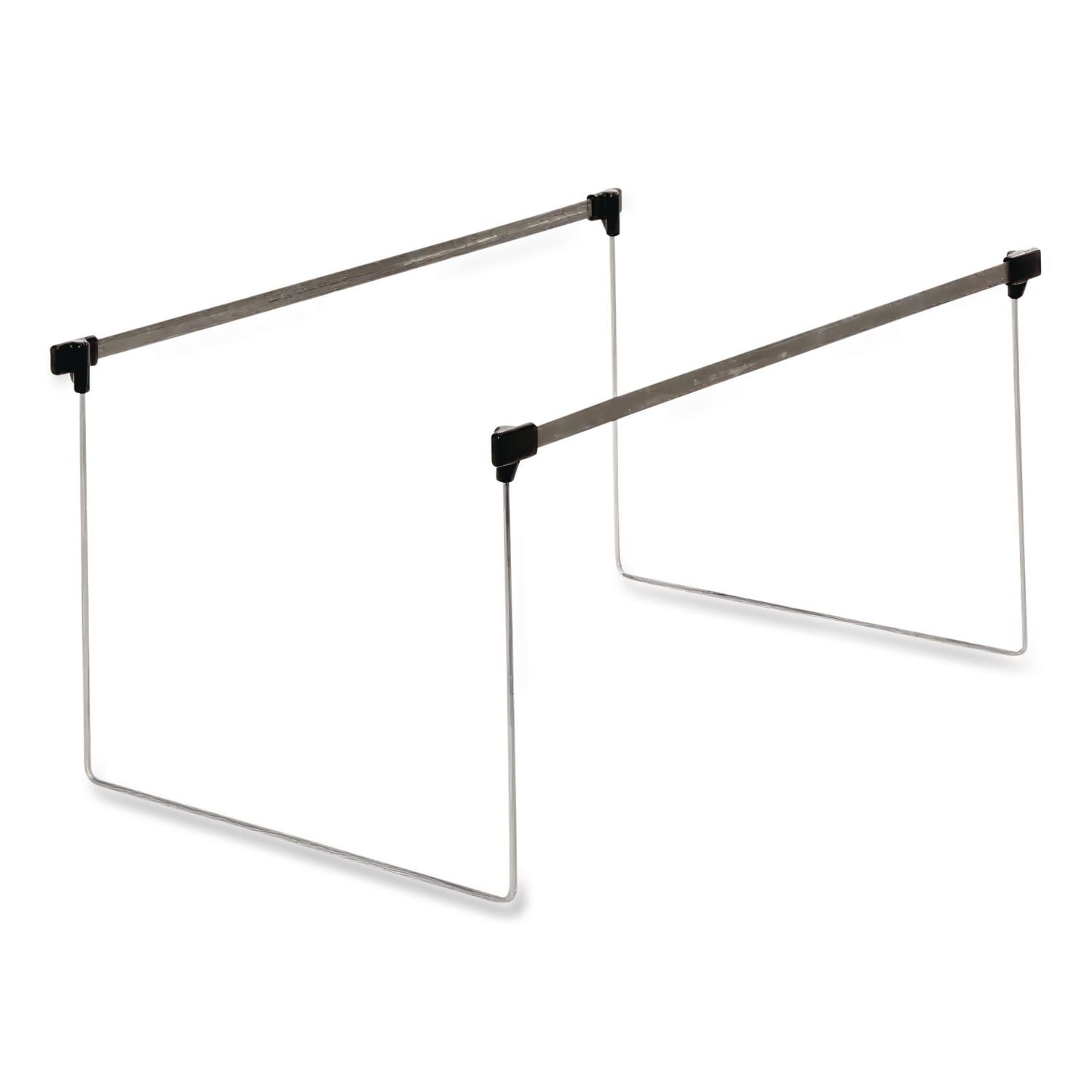 Letter Size Adjustable Hanging File Folder Frame, 14" to 18" Long, Gray/Silver, 2/Box