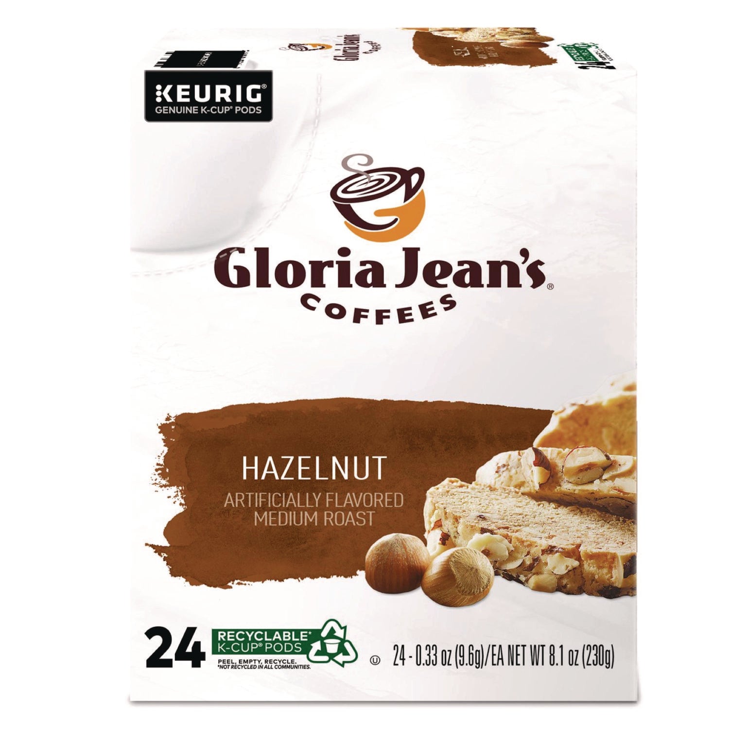 Hazelnut Coffee K-Cups, 24/Box