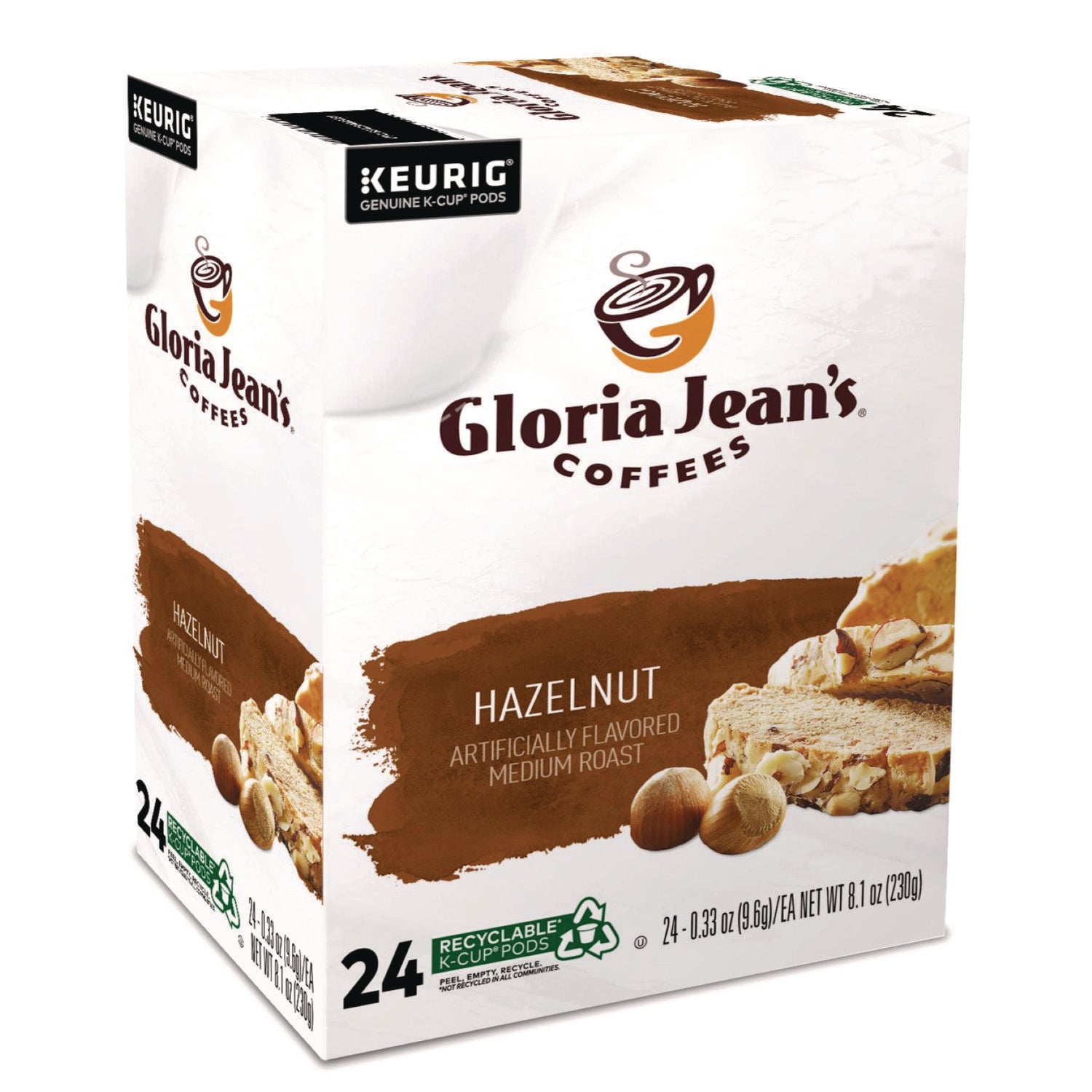 Hazelnut Coffee K-Cups, 24/Box