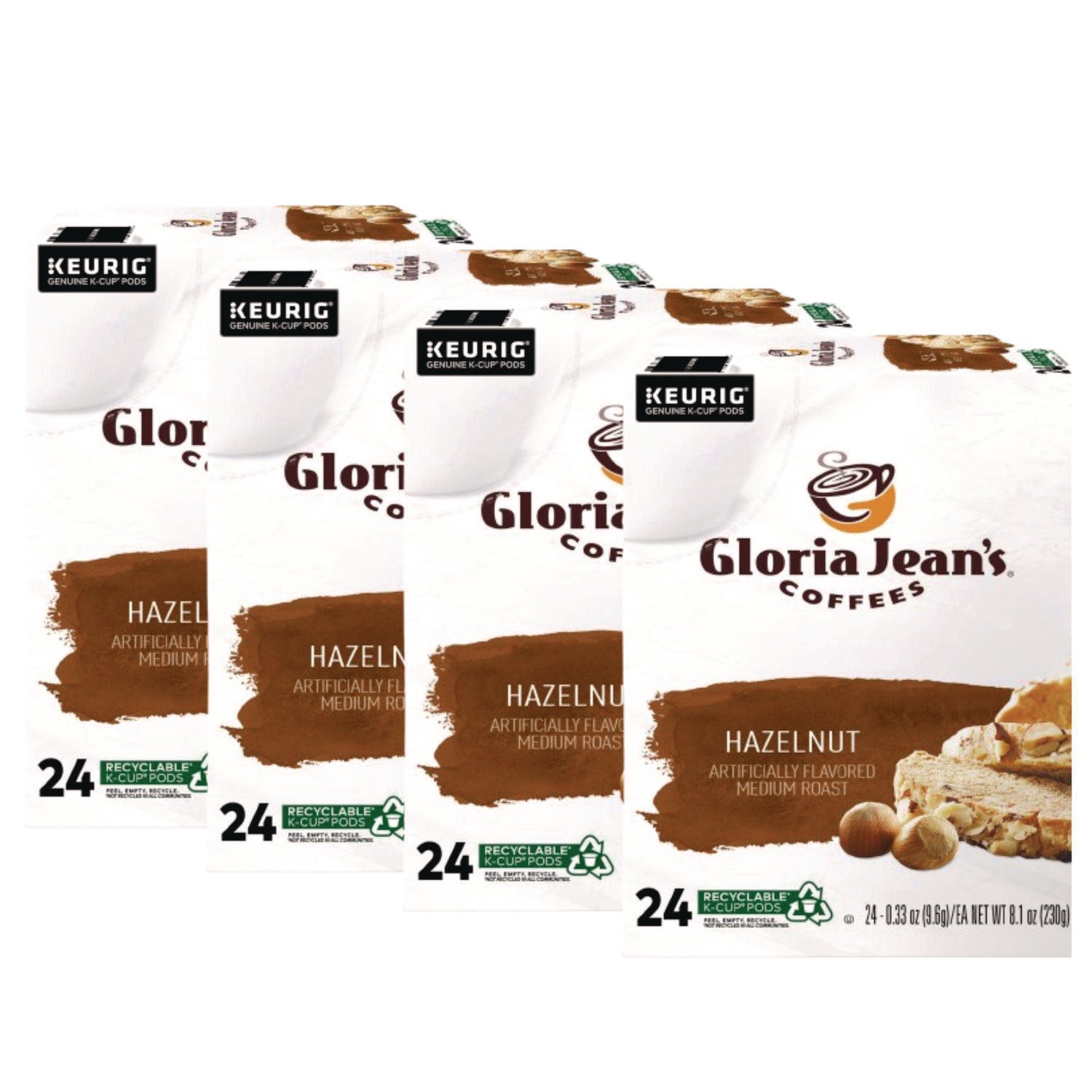 Hazelnut Coffee K-Cups, 96/Carton