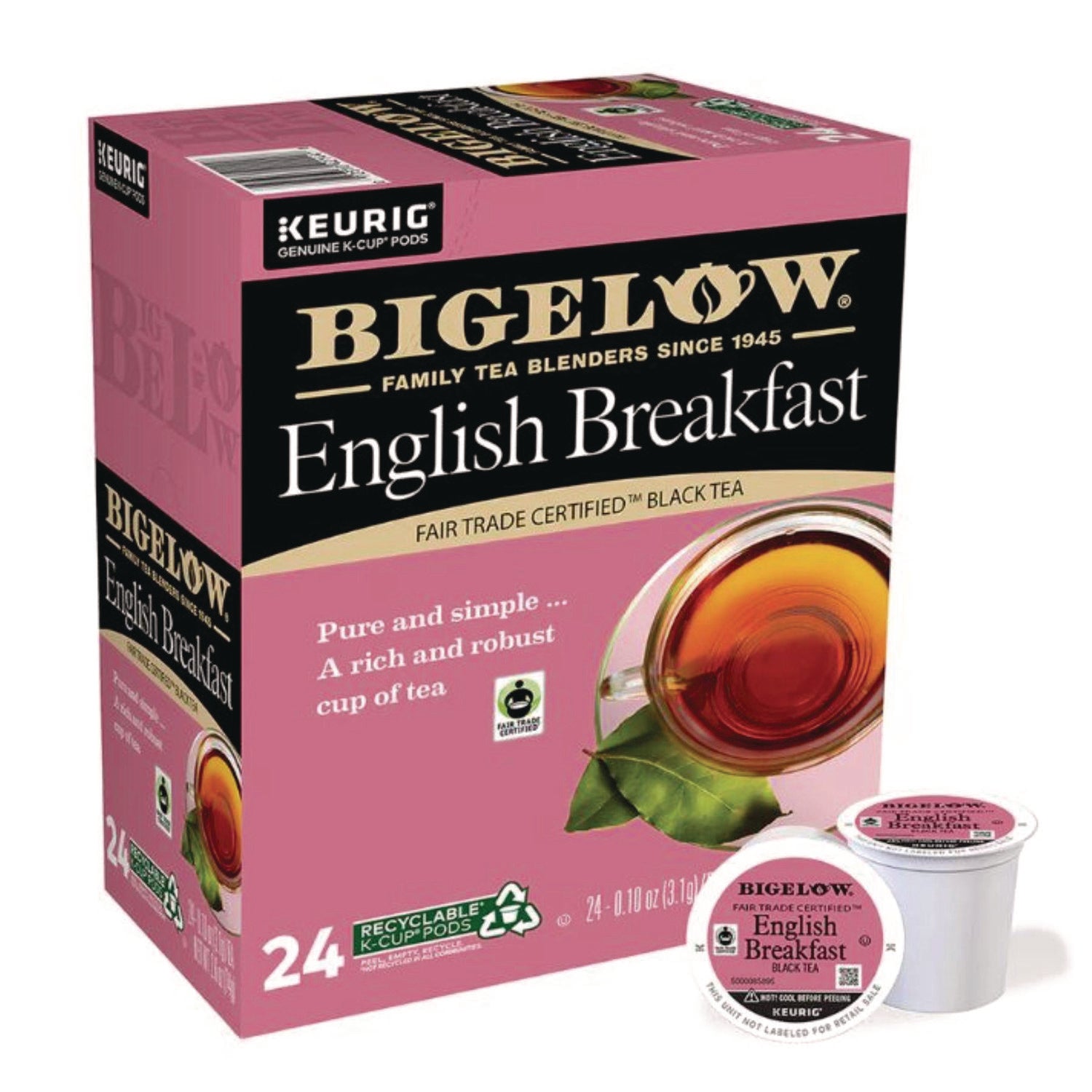 English Breakfast Tea K-Cups Pack, 24/Box