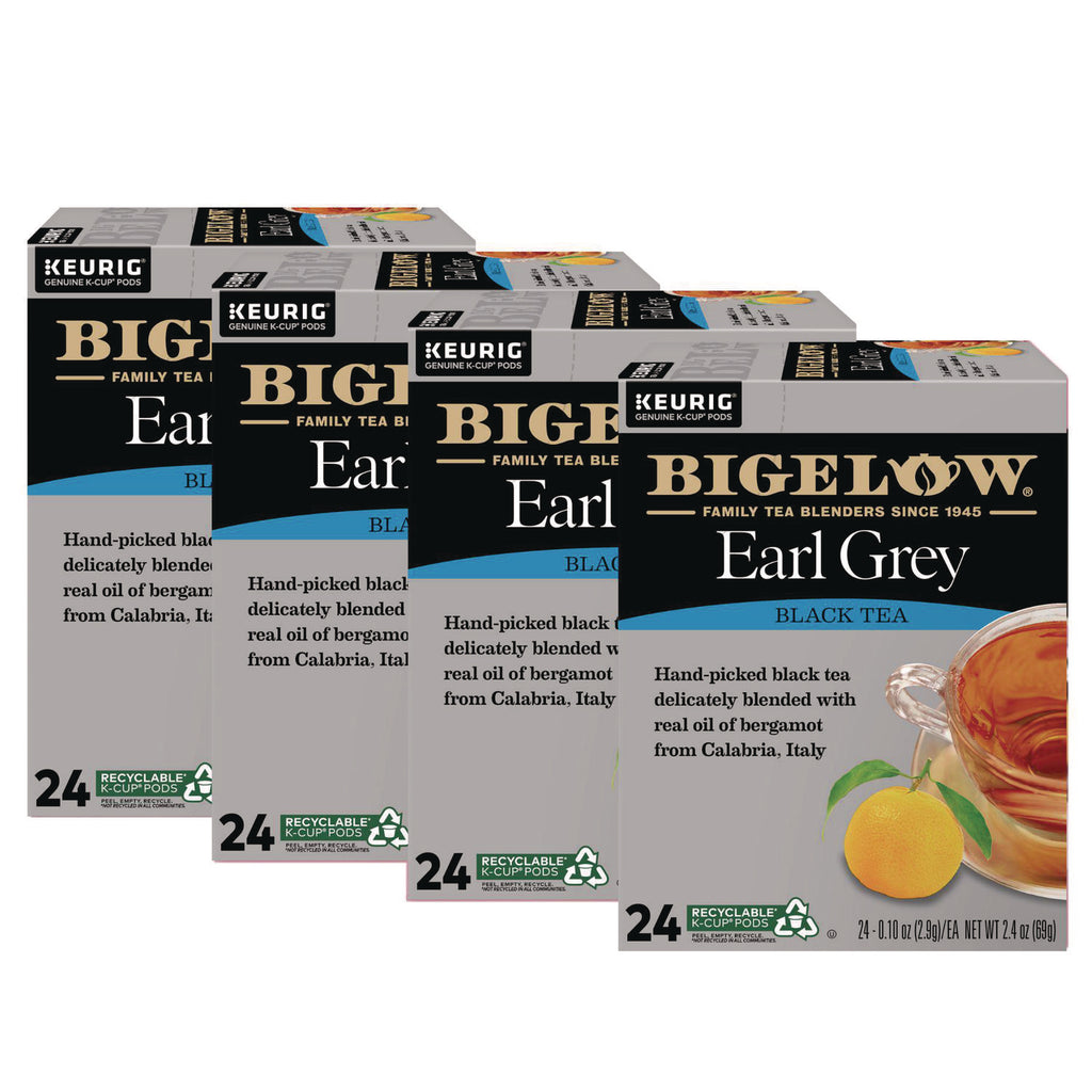 Earl Grey Tea K-Cup Pack, 24/Box, 4 Box/Carton