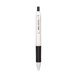 Sarasa Dry X1+ Retractable Gel Pen, Medium 0.7 mm, Black Ink, White/Black Barrel, 12/Pack