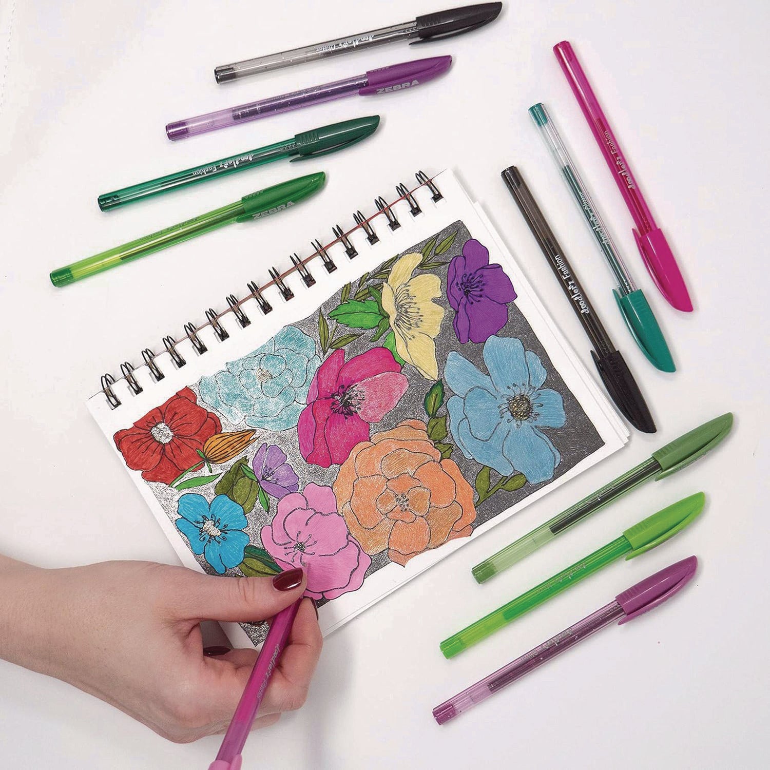 Doodler'z Gel Pen, Stick, Bold 1 mm, Assorted Ink and Barrel Colors, 60/Pack