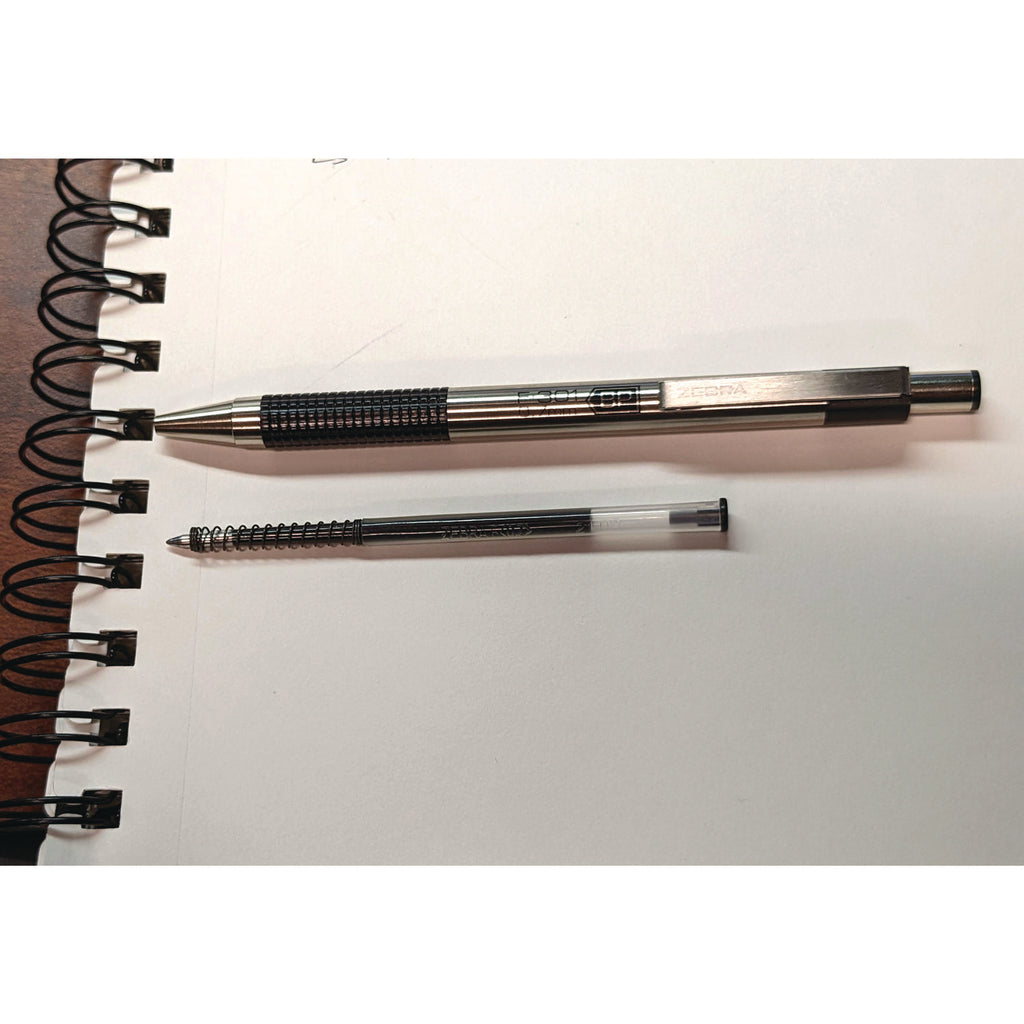 F-Refill for Zebra F-Series Ballpoint Pens, Fine Conical Tip, Black Ink, 2/Pack