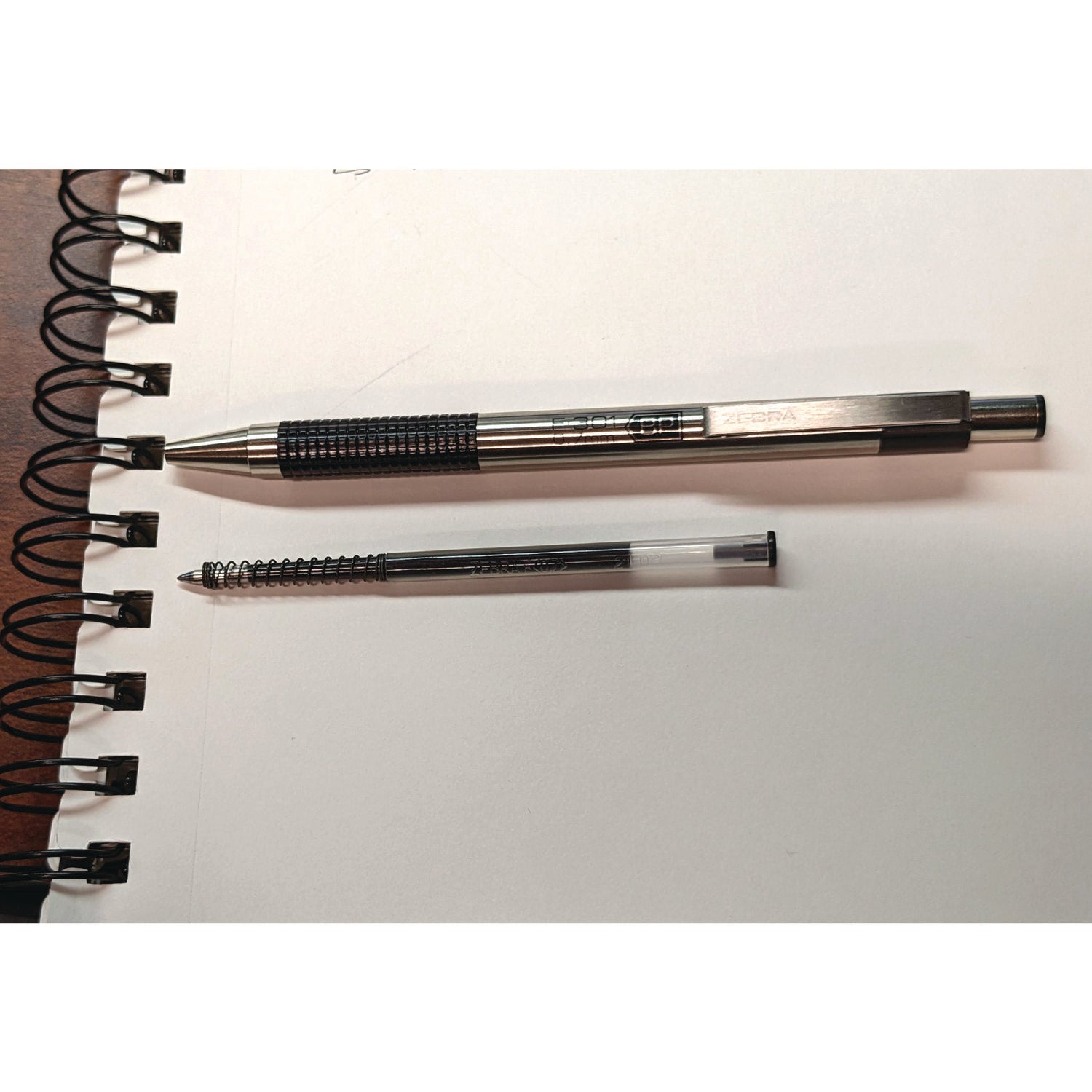 F-Refill for Zebra F-Series Ballpoint Pens, Fine Conical Tip, Black Ink, 2/Pack