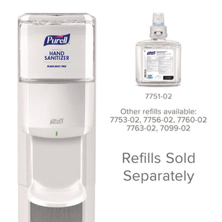 PURELL Messenger ES8 Silver Panel Floor Stand with Dispenser - Floor - Silver