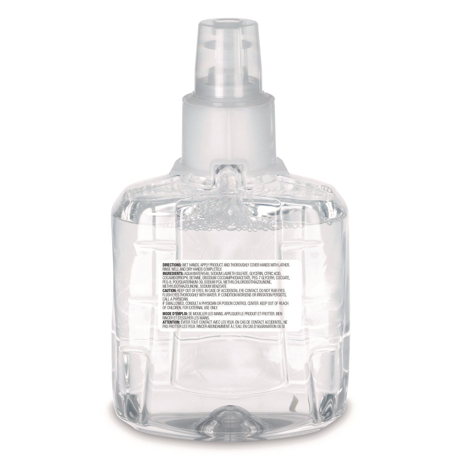 Clear and Mild Foam Handwash Refill, For GOJO LTX-12 Dispenser, Fragrance-Free, 1,200 mL Refill