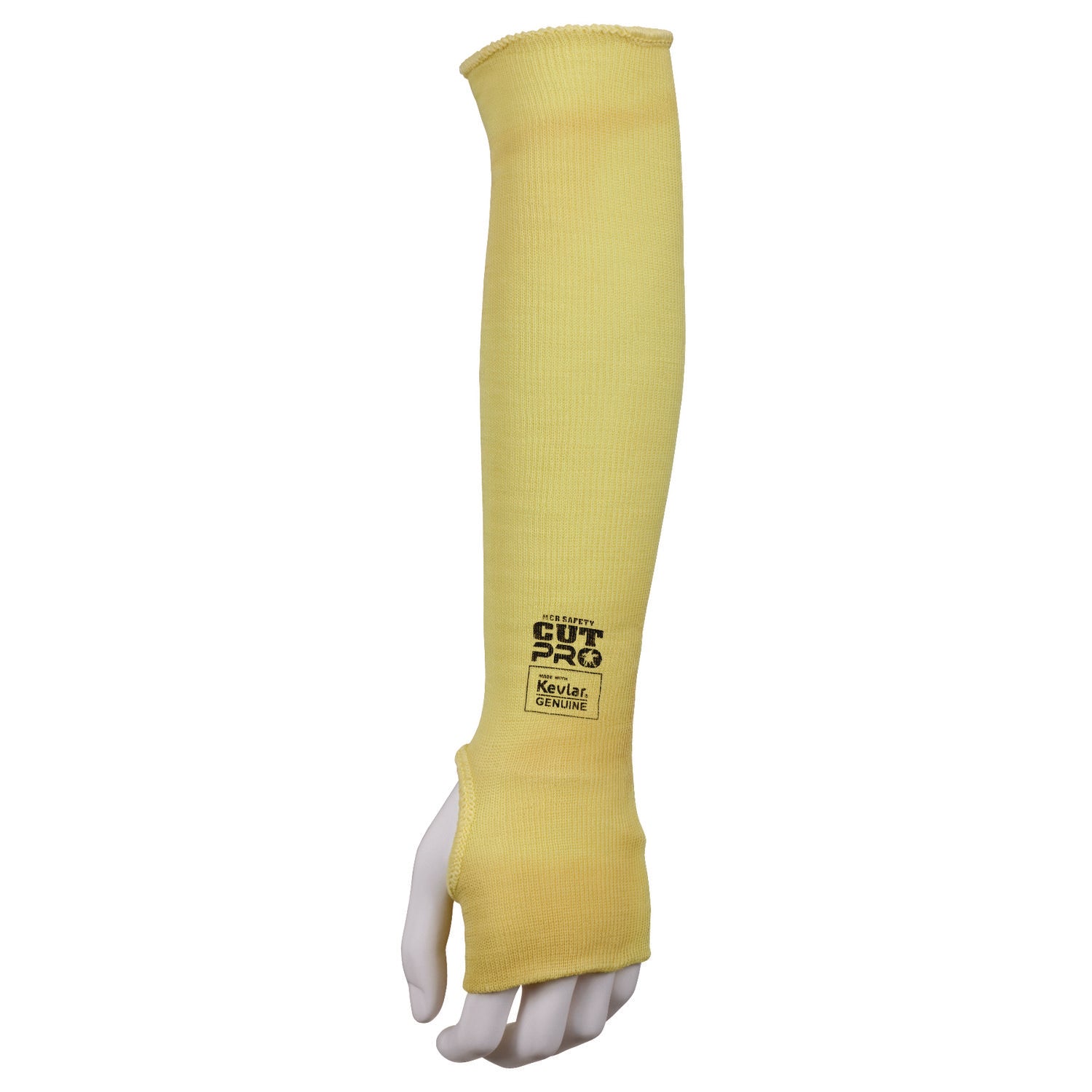 Economy Series DuPont Kevlar Fiber Sleeves, One Size Fits All, Yellow, 1 Pair