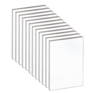 TOPS Second Nature Gum Top Recycled Pads - 100 Sheets - Plain - Double Stitched - 4" x 6" - White Paper - Hard Cover, Perforated - Recycled - 12 / Pack