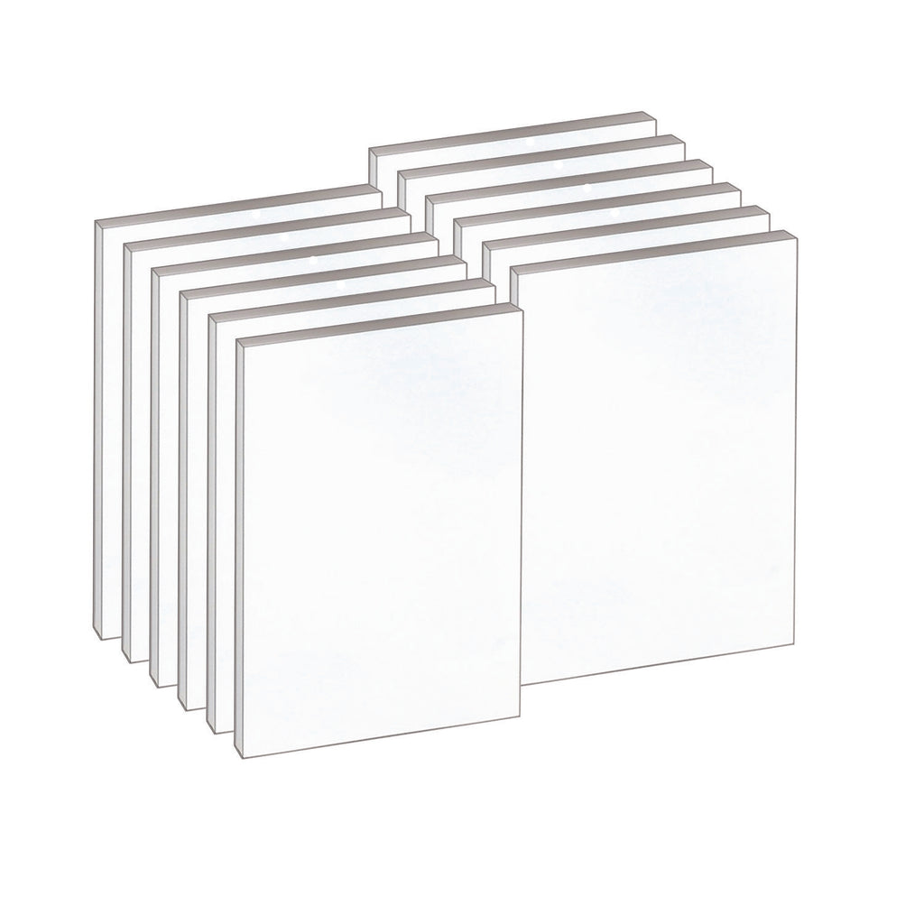 TOPS Second Nature Gum Top Recycled Pads - 100 Sheets - Plain - Double Stitched - 4" x 6" - White Paper - Hard Cover, Perforated - Recycled - 12 / Pack