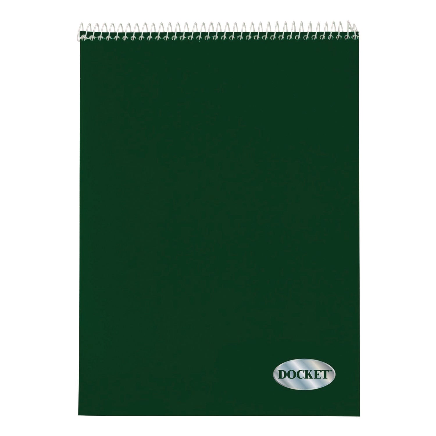 TOPS Docket Top Wire Quadrille Pad - 70 Sheets - Wire Bound - 8 1/2" x 11 3/4" - White Paper - Chipboard Cover - Perforated, Hard Cover - 1 Each