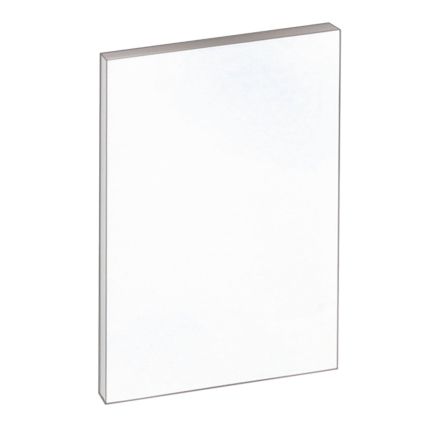 TOPS Second Nature Gum Top Recycled Pads - 100 Sheets - Plain - Double Stitched - 4" x 6" - White Paper - Hard Cover, Perforated - Recycled - 12 / Pack
