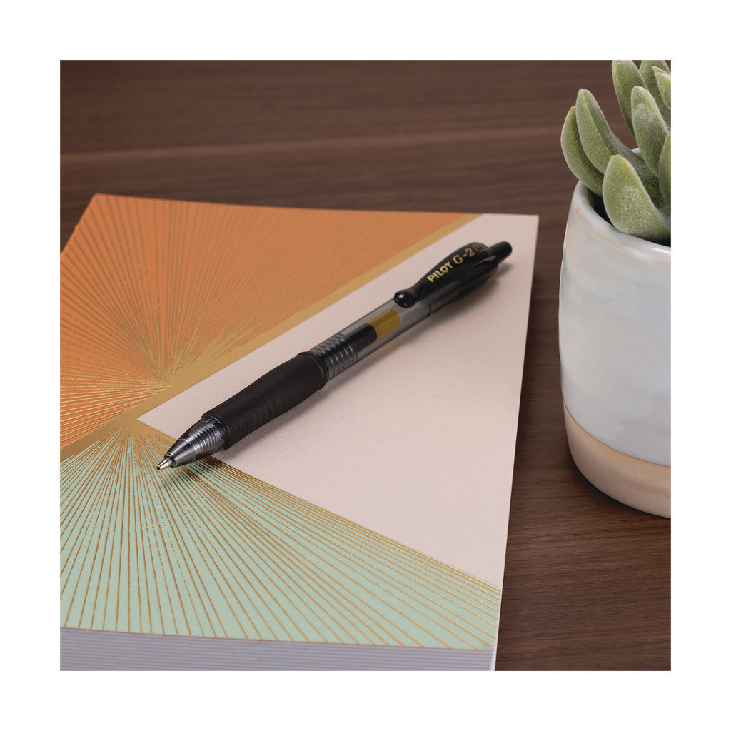 Pilot G2 Premium Gel Roller Pens - 0.5 mm Pen Point Size - Refillable - Retractable - Black Gel-based Ink - 4 / Pack