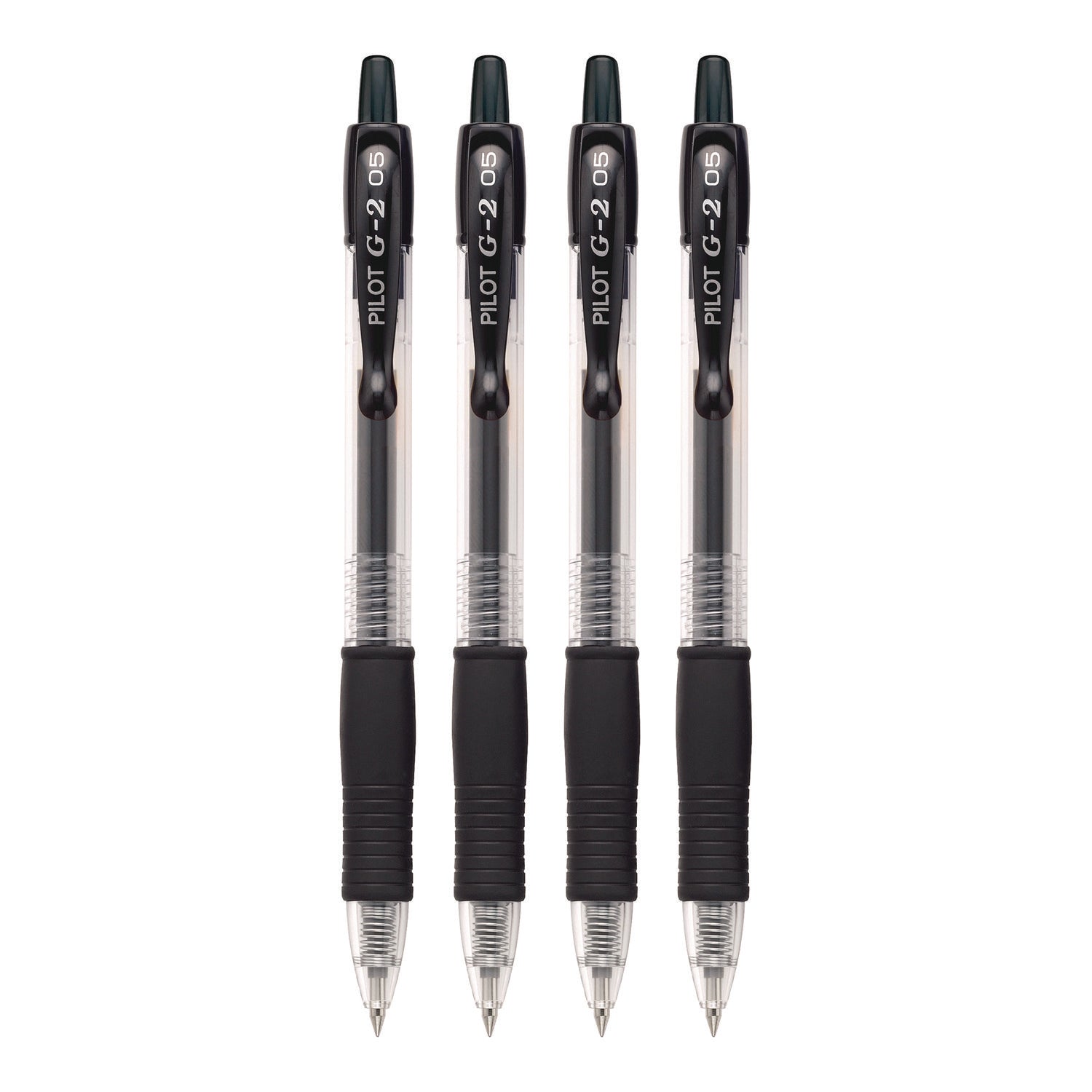 Pilot G2 Premium Gel Roller Pens - 0.5 mm Pen Point Size - Refillable - Retractable - Black Gel-based Ink - 4 / Pack