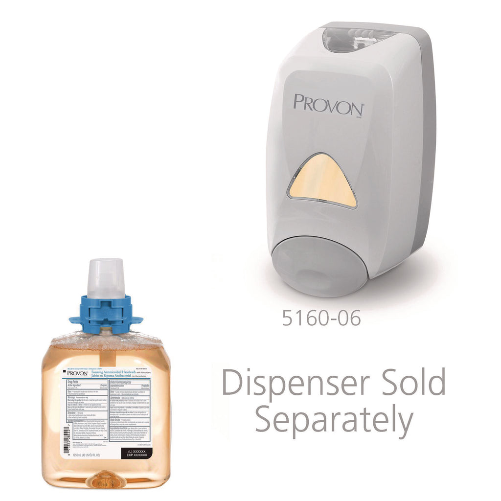 Foaming Antimicrobial Handwash, Moisturizer, FMX-12 Dispenser, Light Fruity, 1,250 mL Refill, 4/Carton