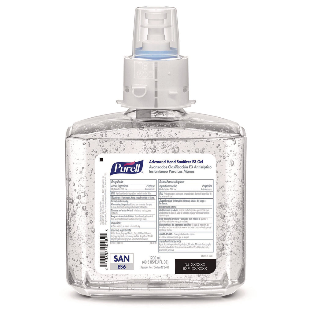 PURELL Hand Sanitizer Gel Refill - 40.6 fl oz (1200 mL) - Bacteria Remover, Kill Germs, Food Remover - Hand - Dye-free, Fragrance-free, No Rinse, Hygienic - 1 / Carton