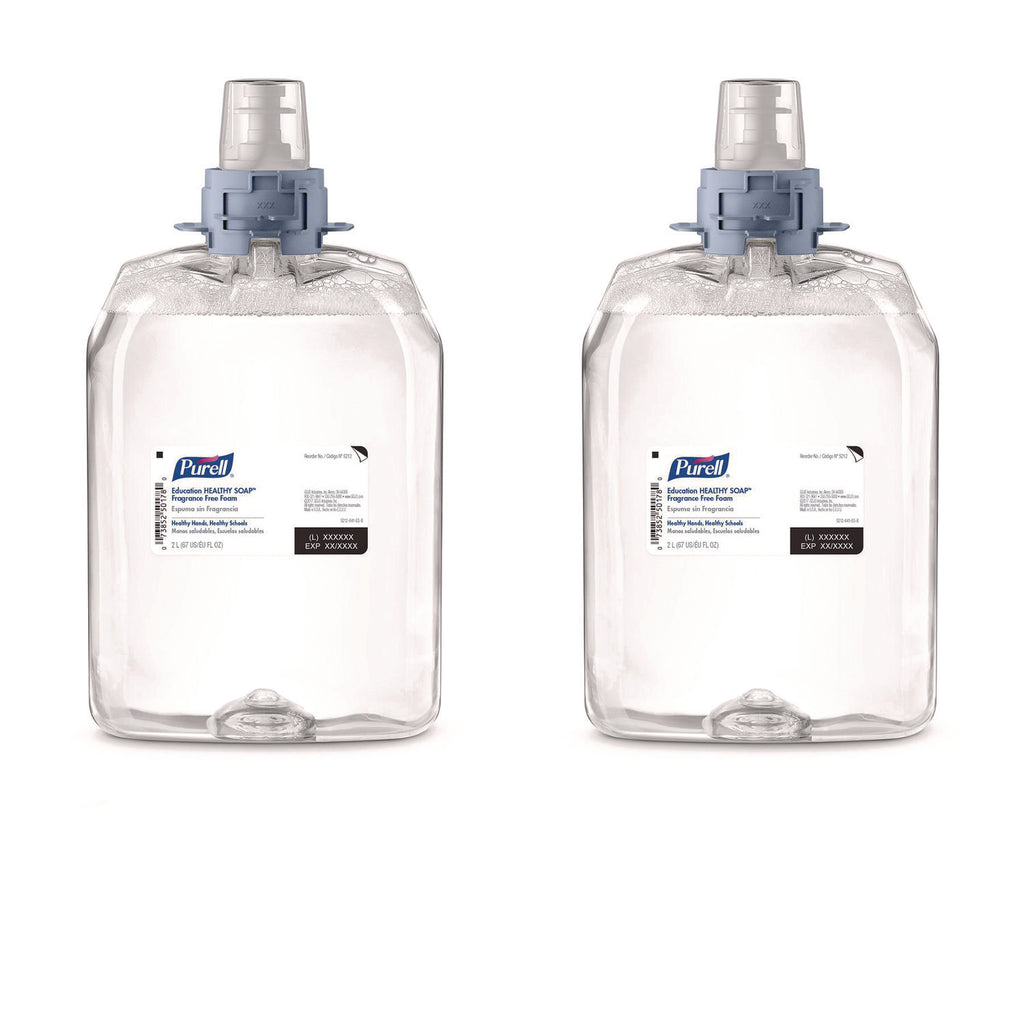 Education HEALTHY SOAP Fragrance Free Foam, 2,000 mL, 2/Carton
