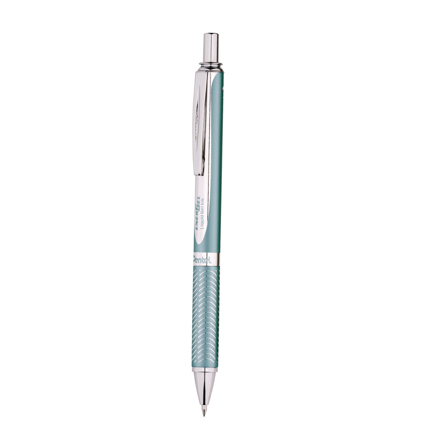 EnerGel EnerGel Alloy Gel Pen - Medium Pen Point - 0.7 mm Pen Point Size - Refillable - Retractable - Black Gel-based Ink - Aluminum Alloy Barrel - 1 / Pack