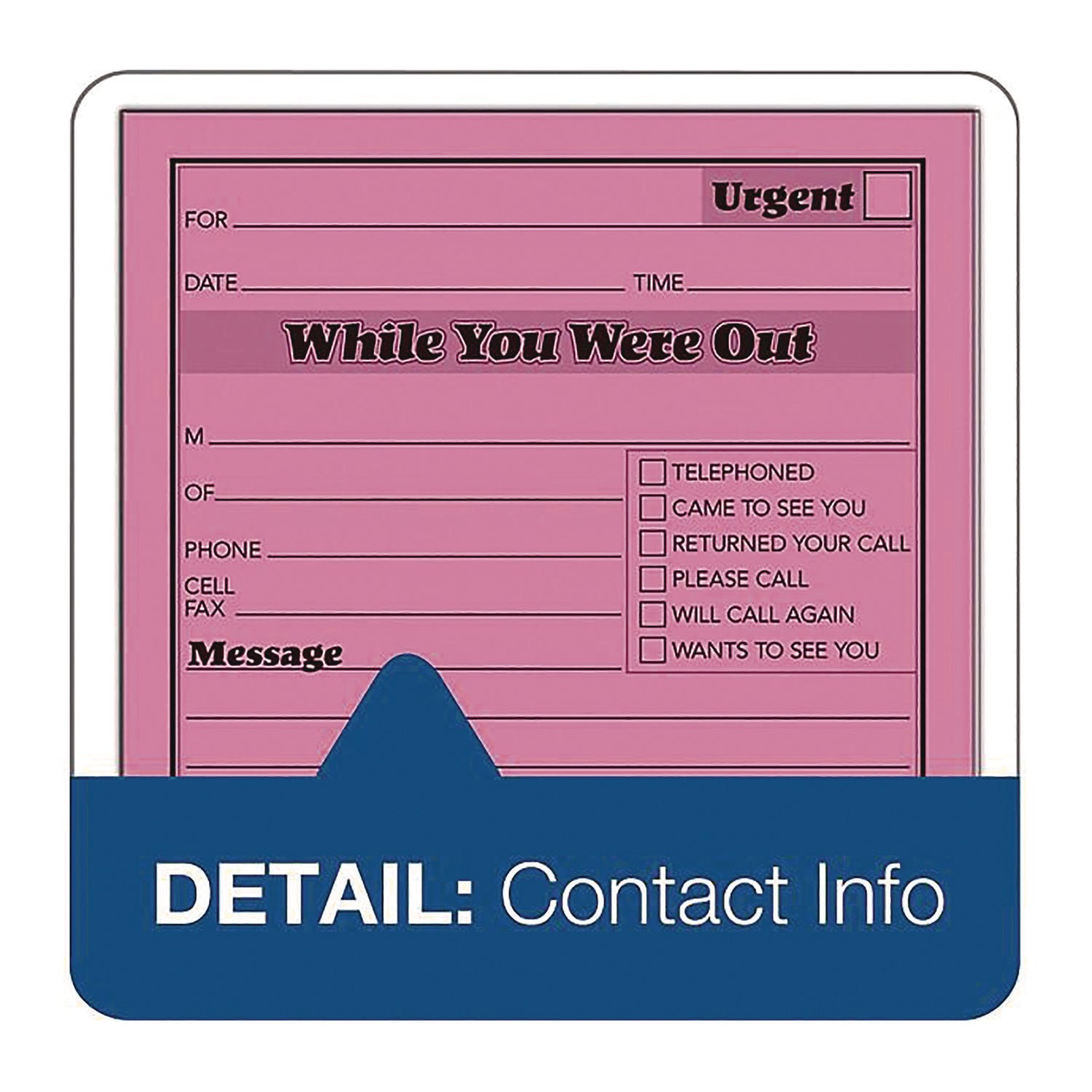 Adams Neon While You Were Out Message Pads - 50 Sheet(s) - Gummed - 4" x 5" Sheet Size - Assorted - Assorted Sheet(s) - 6 / Pack