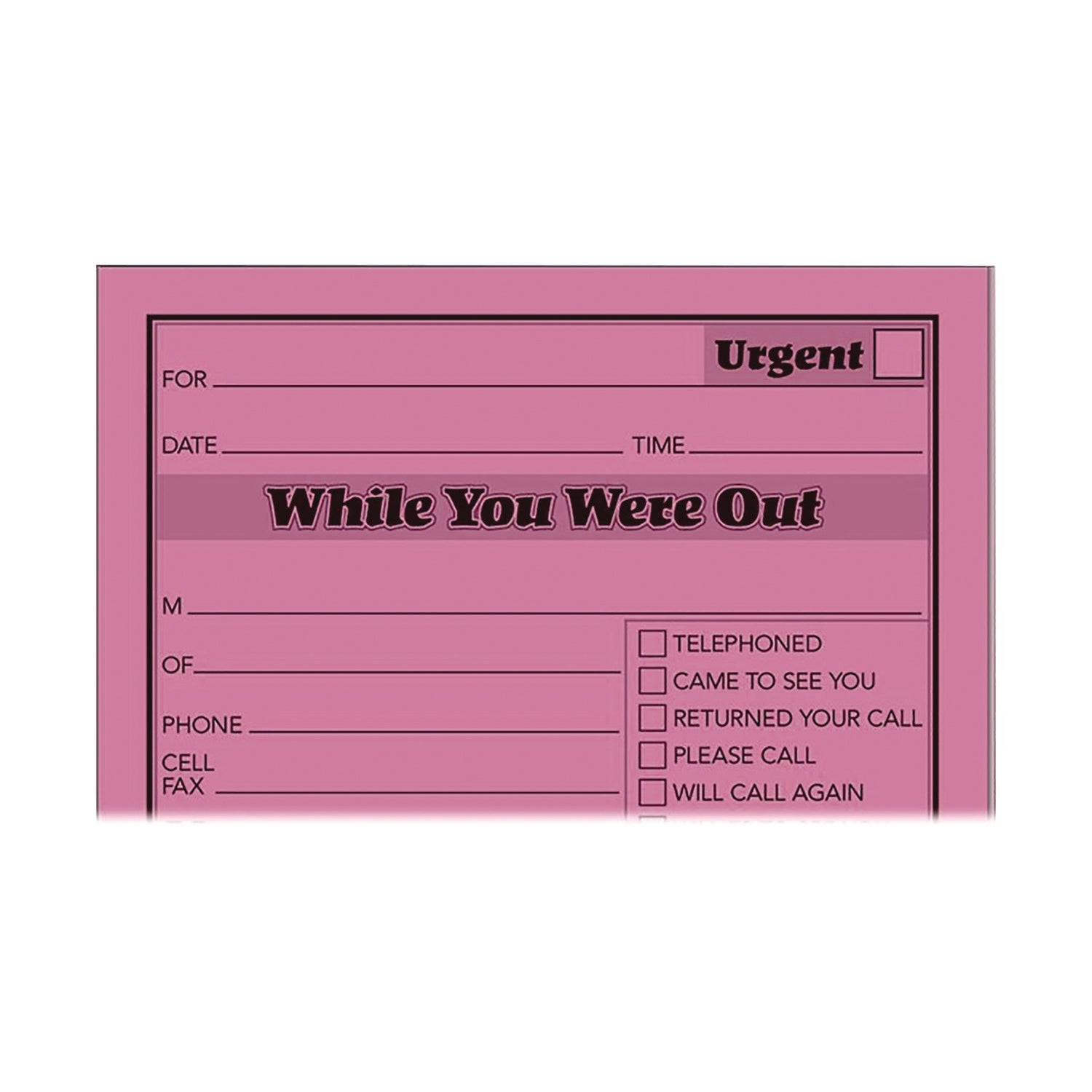 Adams Neon While You Were Out Message Pads - 50 Sheet(s) - Gummed - 4" x 5" Sheet Size - Assorted - Assorted Sheet(s) - 6 / Pack