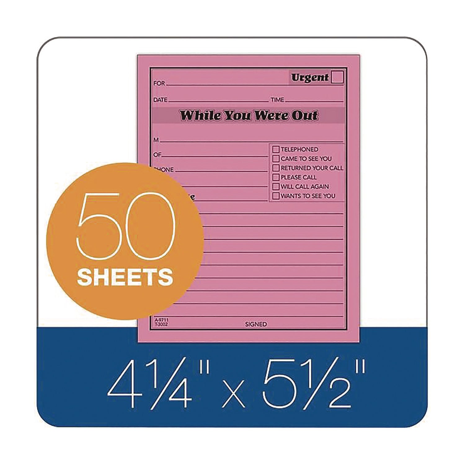 Adams Neon While You Were Out Message Pads - 50 Sheet(s) - Gummed - 4" x 5" Sheet Size - Assorted - Assorted Sheet(s) - 6 / Pack