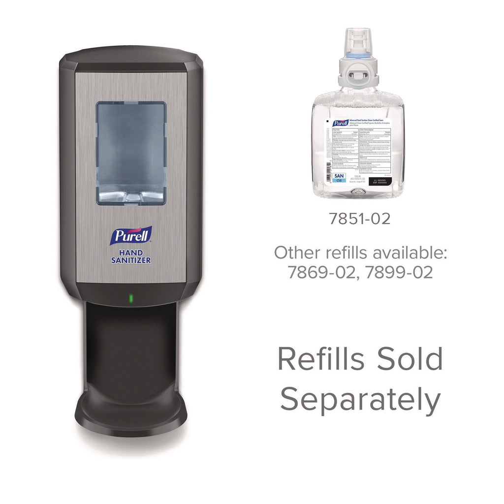 CS8 Hand Sanitizer Dispenser, 1,200 mL, 5.79 x 3.93 x 15.64, Graphite