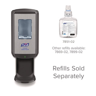 CS8 Hand Sanitizer Dispenser, 1,200 mL, 5.79 x 3.93 x 15.64, Graphite