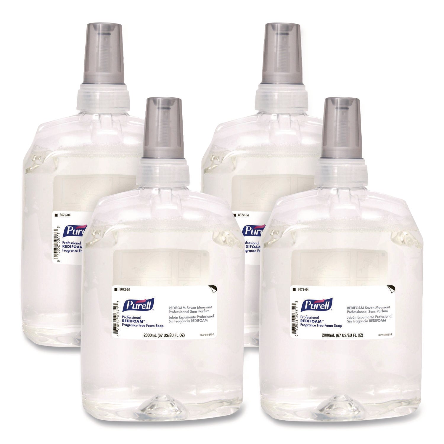 PURELL CXR Refill Fragrance Free Foam Soap - 67.6 fl oz (2 L) - Bacteria Remover - Hand - Antibacterial - Non-clog, Preservative-free, Paraben-free, Fragrance-free, Dye-free, Phthalate-free - 1 Each