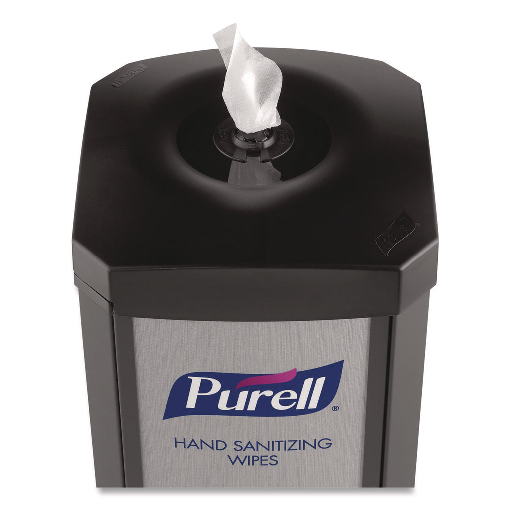 PURELL DS360 Hand Sanitizing Wipes Station - Steel - Black - Durable - 1 / Carton