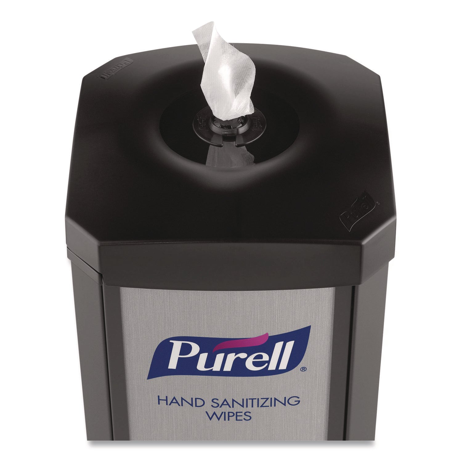 PURELL DS360 Hand Sanitizing Wipes Station - Steel - Black - Durable - 1 / Carton