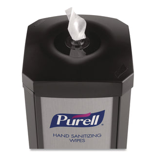 PURELL DS360 Hand Sanitizing Wipes Station - Steel - Black - Durable - 1 / Carton