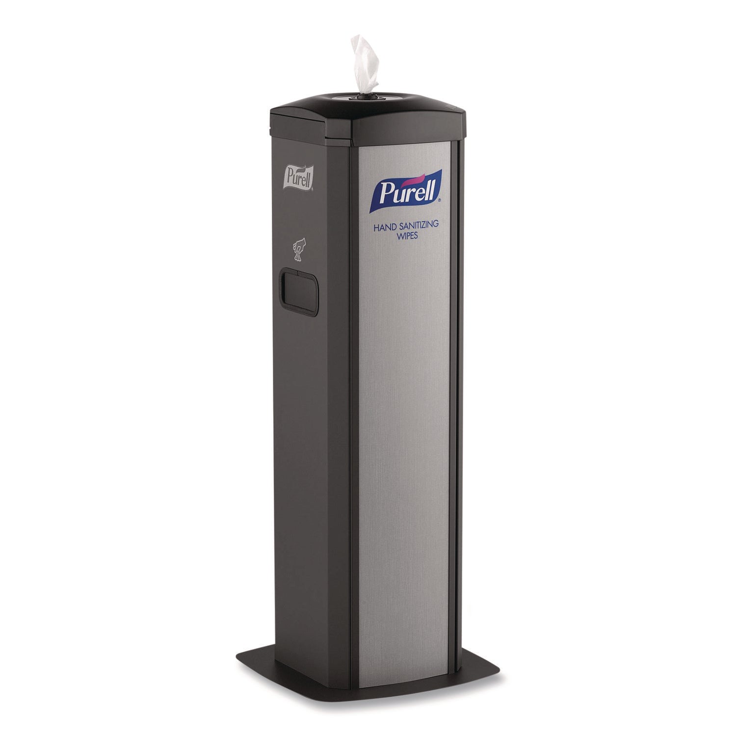 PURELL DS360 Hand Sanitizing Wipes Station - Steel - Black - Durable - 1 / Carton