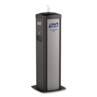 PURELL DS360 Hand Sanitizing Wipes Station - Steel - Black - Durable - 1 / Carton