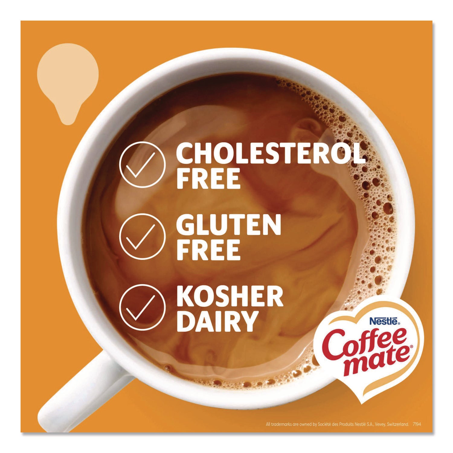 Liquid Coffee Creamer, Pumpkin Spice, 0.38 oz Mini Cups, 50/Box