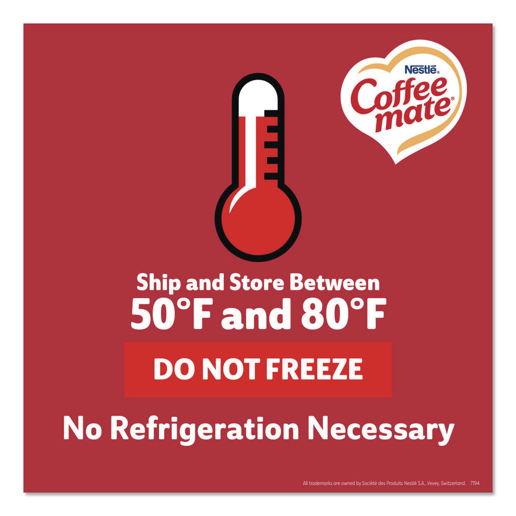 Liquid Coffee Creamer, Peppermint Mocha, 0.38 oz Mini Cups, 50/Box, 4 Boxes/Carton, 200 Total/Carton