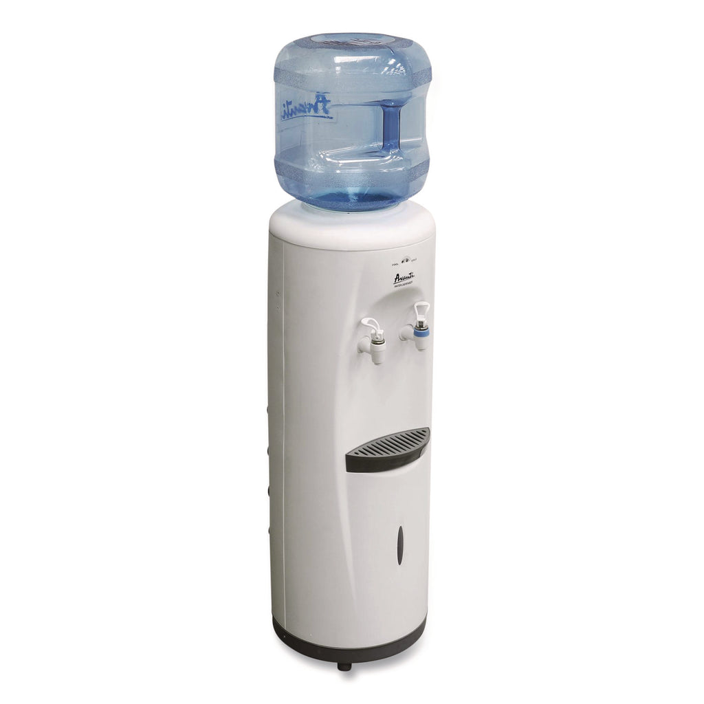 Cold and Room Temperature Water Dispenser, 3-5 gal, 11.5 x 12. 5 x 34, White