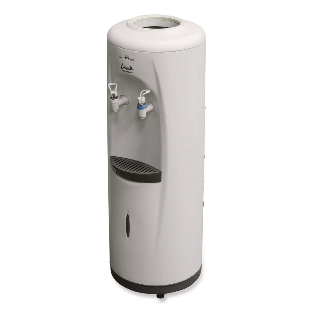 Cold and Room Temperature Water Dispenser, 3-5 gal, 11.5 x 12. 5 x 34, White