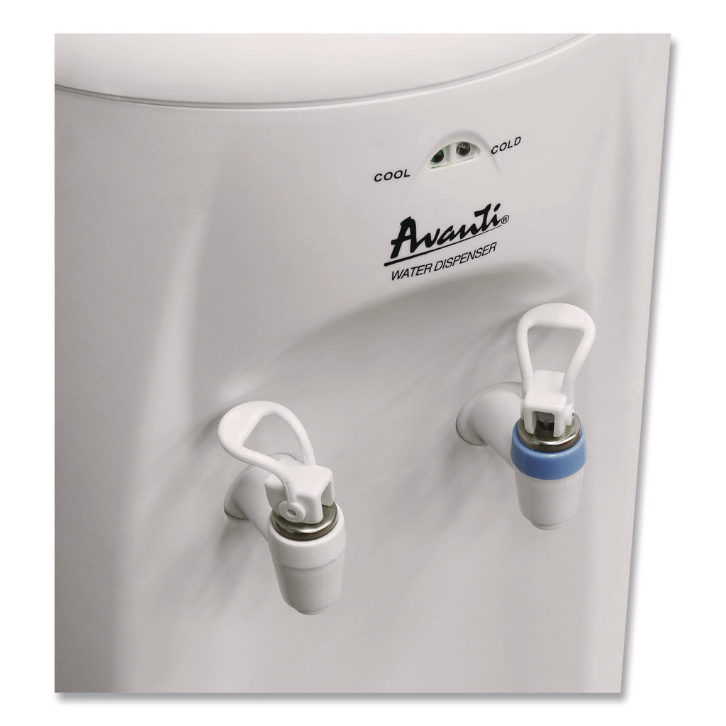 Cold and Room Temperature Water Dispenser, 3-5 gal, 11.5 x 12. 5 x 34, White