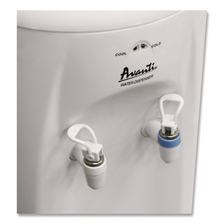 Cold and Room Temperature Water Dispenser, 3-5 gal, 11.5 x 12. 5 x 34, White