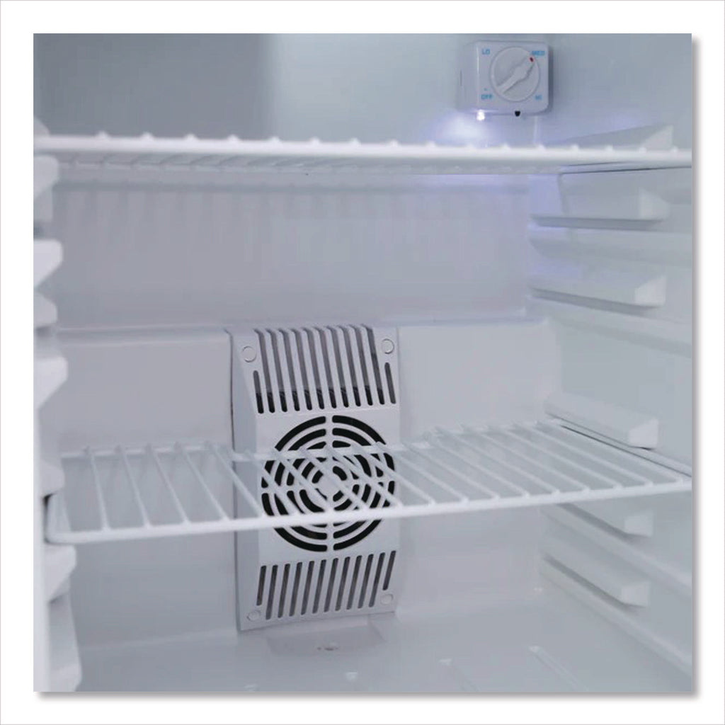 1.7 Cu.Ft Superconductor Compact Refrigerator, Black/Stainless Steel