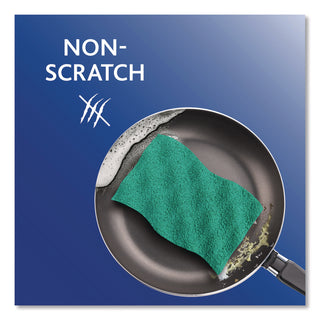 O-Cedar Scrunge Non-Scratch Scrub Sponge - 4.2" Width x 2.6" Depth x 4.2" Length - 2/Pack - Cellulose, Synthetic Fiber - Multi, Blue, Green