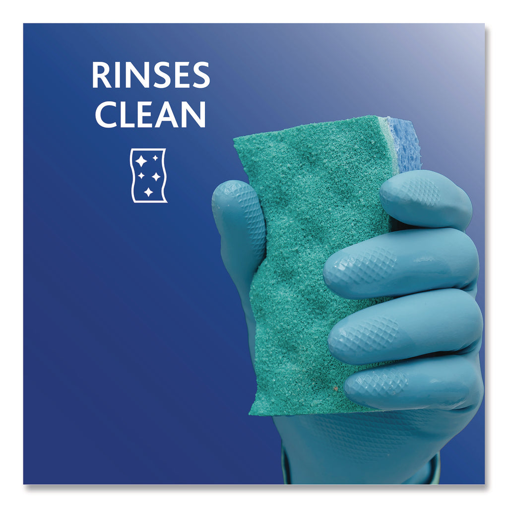 O-Cedar Scrunge Non-Scratch Scrub Sponge - 4.2" Width x 2.6" Depth x 4.2" Length - 2/Pack - Cellulose, Synthetic Fiber - Multi, Blue, Green