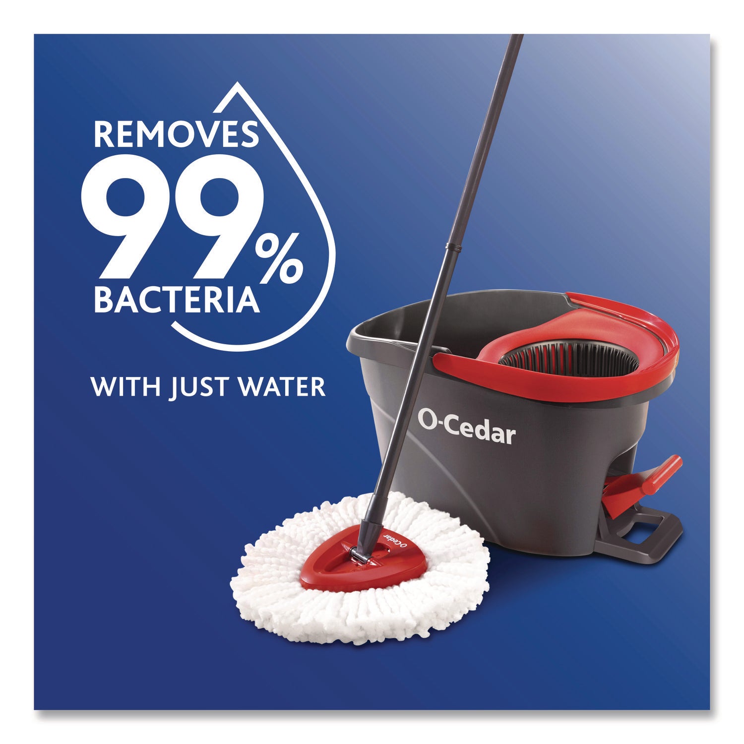 O-Cedar EasyWring Spin Mop Refill - MicroFiber - White - 2 / Pack